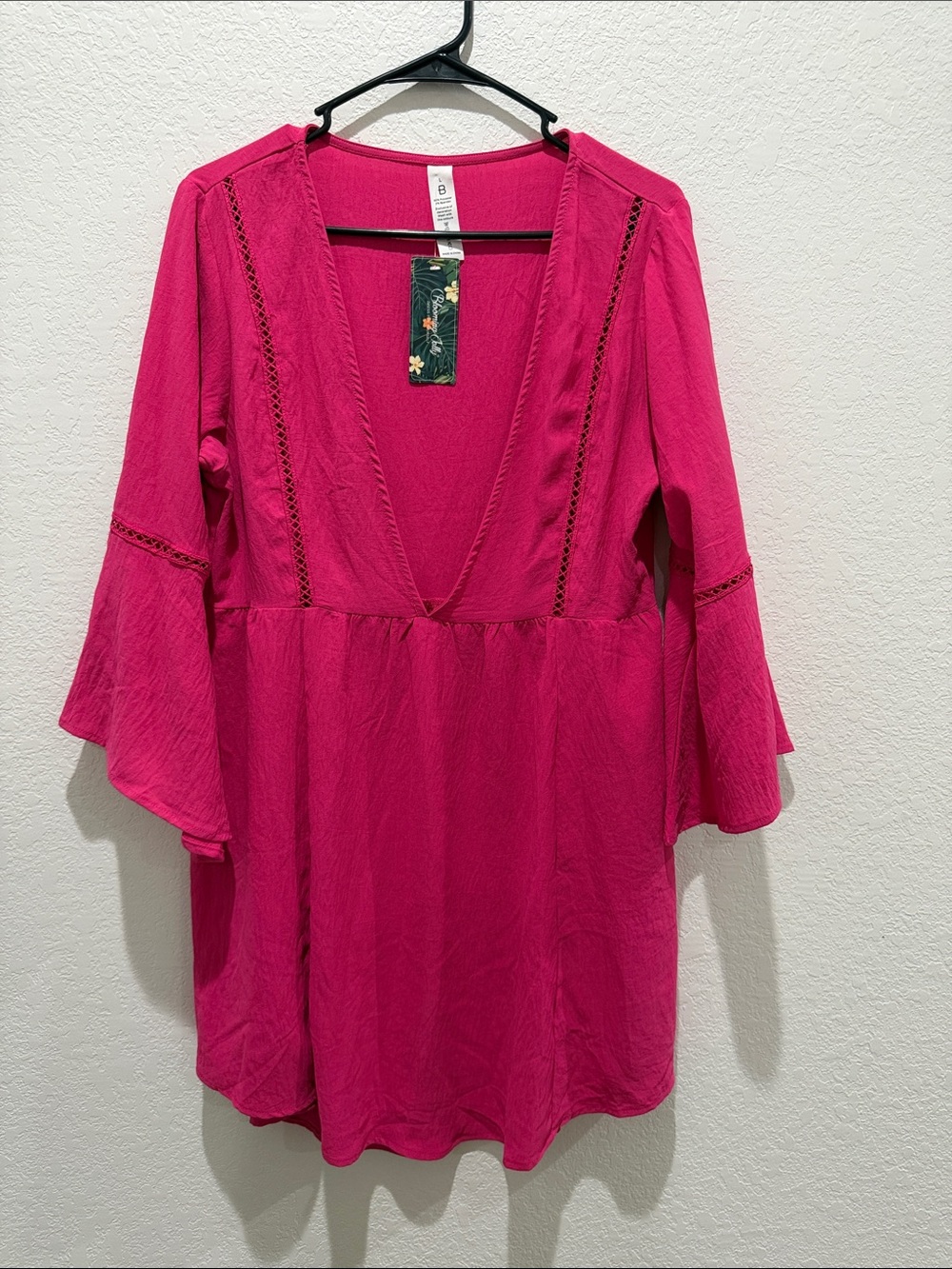 Blooming Jelly Womens Swimsuit Coverup V Neck size L - Picture 3 of 6